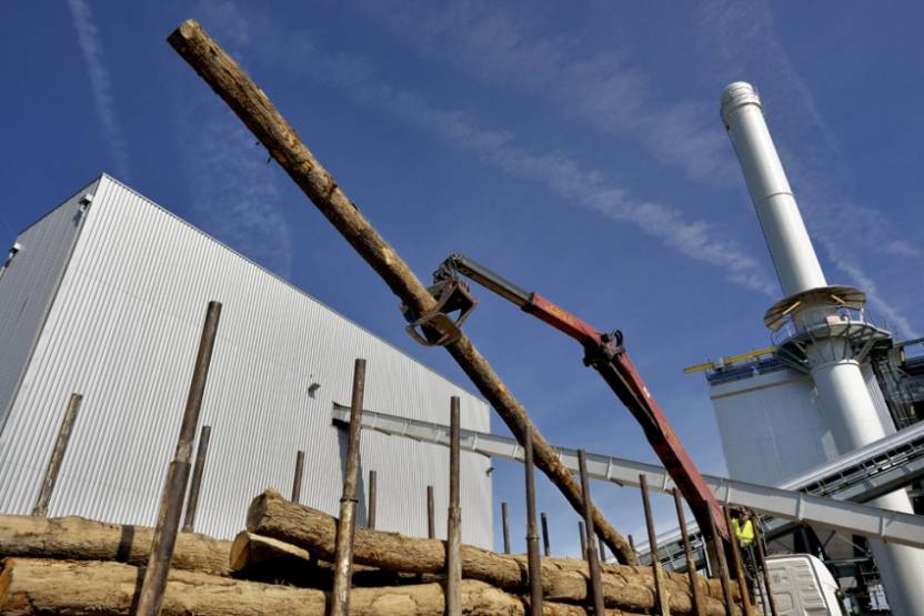 La centrale Kogeban de biomasse, détenue par Akuo Biomass.