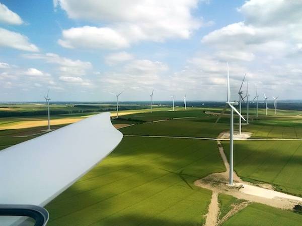 La ferme éolienne Croix Benjamin d'Akuo Energy. 