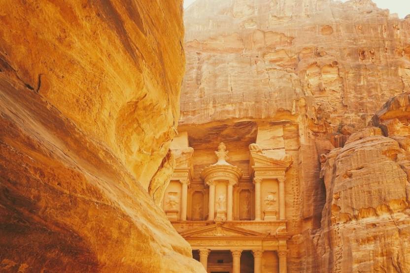 La cité de Pétra en Jordanie.