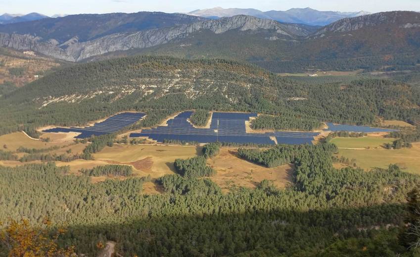 La centrale solaire située sur le lieu dit de La Tarabise verra le jour d'ici la fin de l'année ⒸAkuo